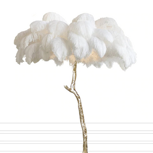 Palmera Luxury Feather Floor/Table Lamp