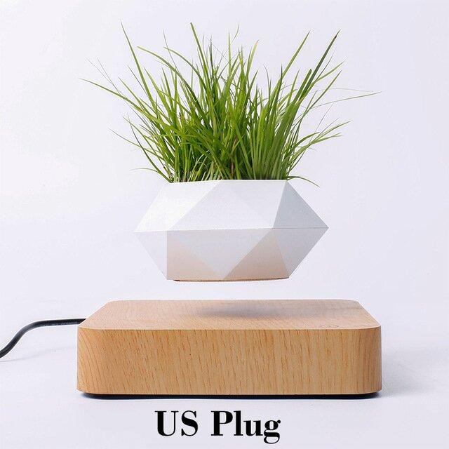 Hot Sale Magnetic Levitating Air Bonsai Pot Rotation Planters Desk Decor