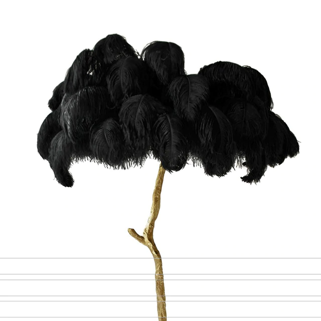 Palmera Luxury Feather Floor/Table Lamp