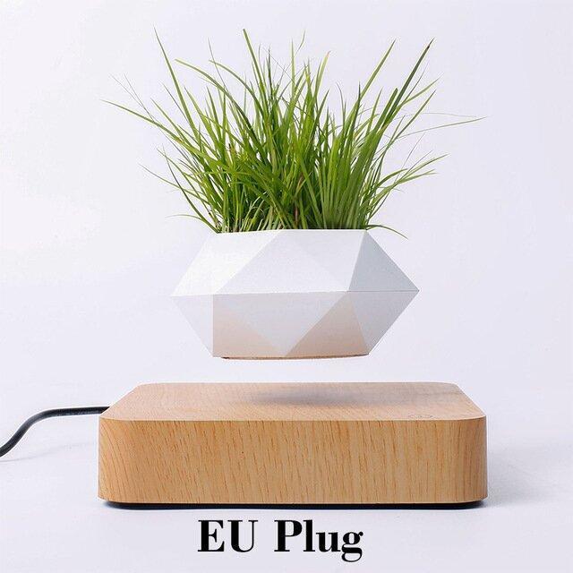 Hot Sale Magnetic Levitating Air Bonsai Pot Rotation Planters Desk Decor