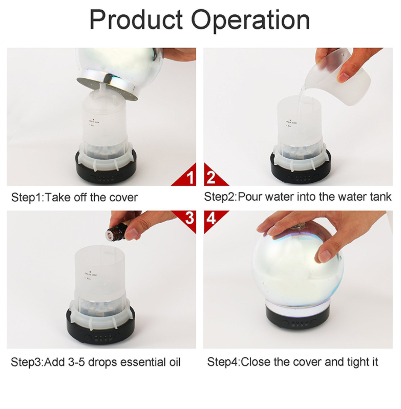 3D Glass Aromatherapy Diffuser