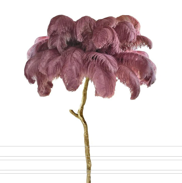 Palmera Luxury Feather Floor/Table Lamp