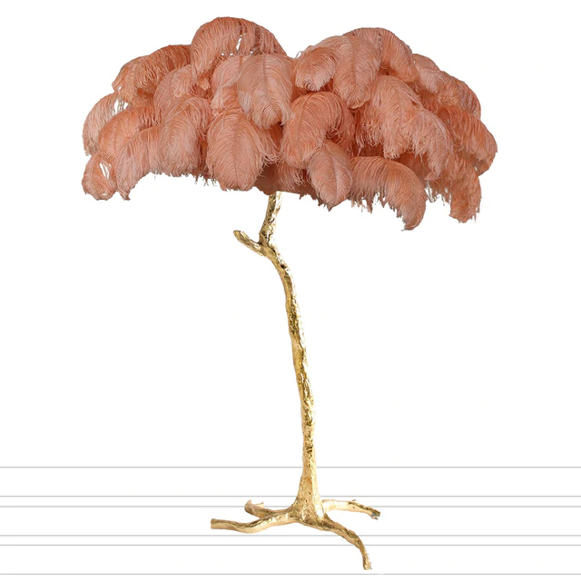 Palmera Luxury Feather Floor/Table Lamp