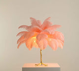 Palmera Luxury Feather Floor/Table Lamp