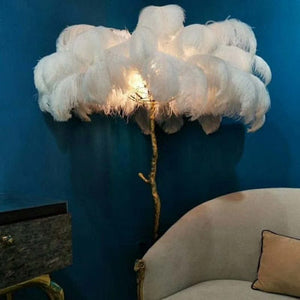 Palmera Luxury Feather Floor/Table Lamp