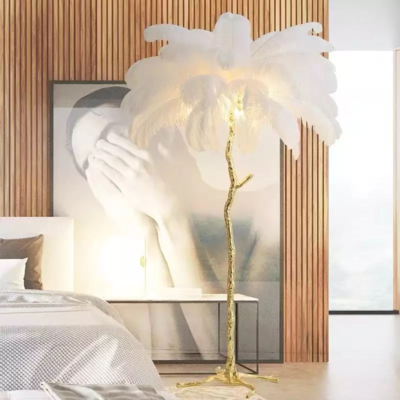 Palmera Luxury Feather Floor/Table Lamp