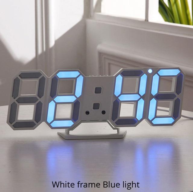 3D LED Digital Wall Clock