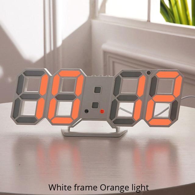 3D LED Digital Wall Clock