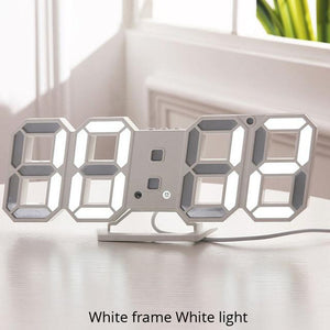 3D LED Digital Wall Clock