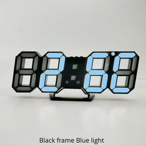 3D LED Digital Wall Clock
