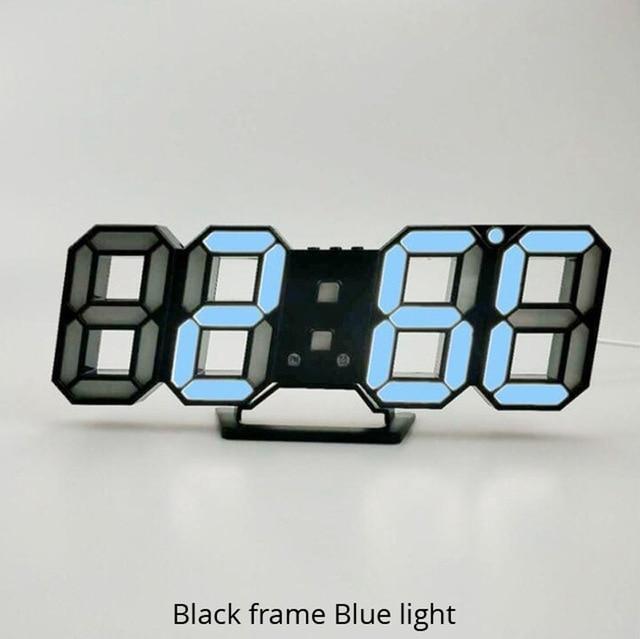3D LED Digital Wall Clock