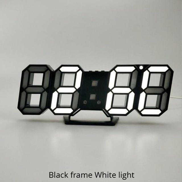3D LED Digital Wall Clock