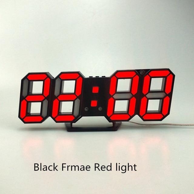 3D LED Digital Wall Clock