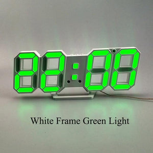 3D LED Digital Wall Clock