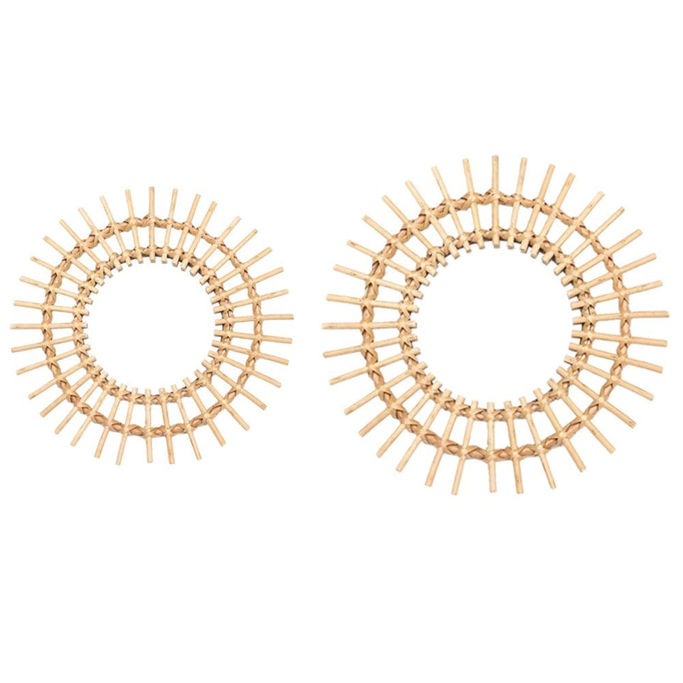 Rattan Sunburst Mirror