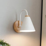Wooden wall lamp
