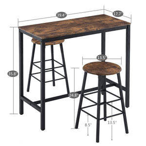 Industrial Style Bar Furniture Set