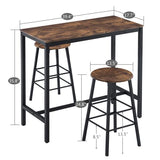 Industrial Style Bar Furniture Set