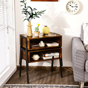 2 PC Stackable End Night Stand