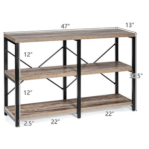 47" Industrial Metal Sofa Table