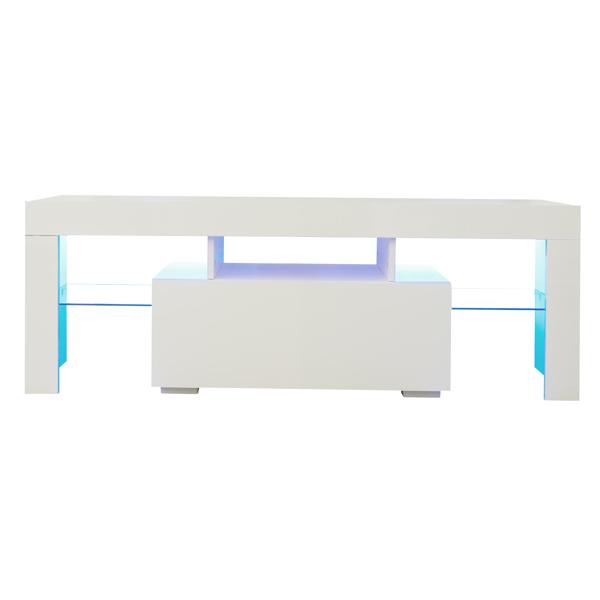 TV Cabinet Entertainment Center, w/ LED Light