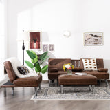 3-Piece Convertible Sectional Sofa