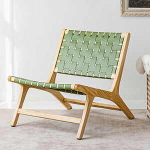 Leather Woven Chair