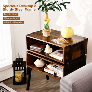 2 PC Stackable End Night Stand