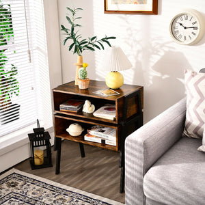 2 PC Stackable End Night Stand