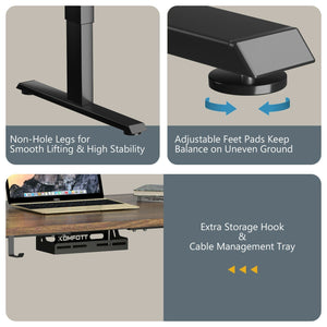 Electric Adjustable Stand-up Desk w/ Controller