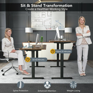 Electric Adjustable Stand-up Desk w/ Controller