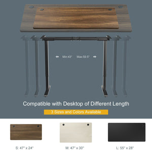 Electric Adjustable Stand-up Desk w/ Controller