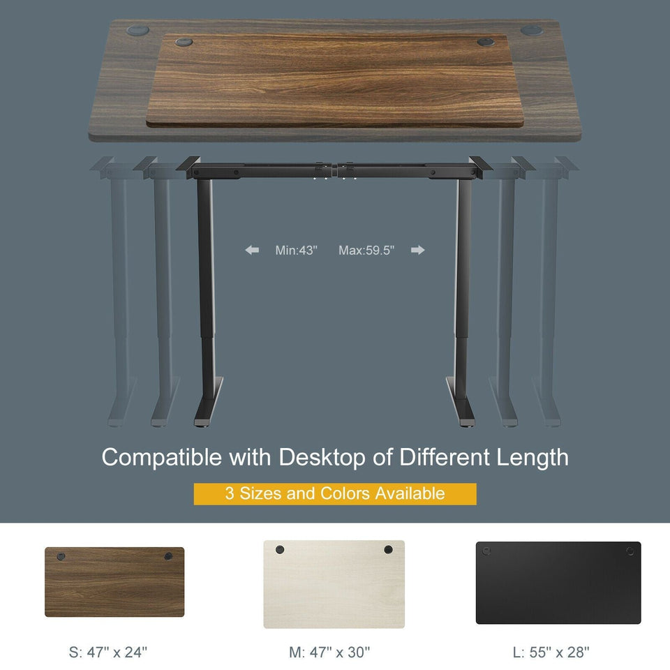 Electric Adjustable Stand-up Desk w/ Controller