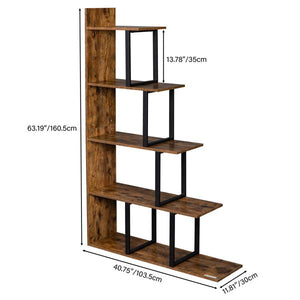 5-Tier Freestanding Bookshelf Display
